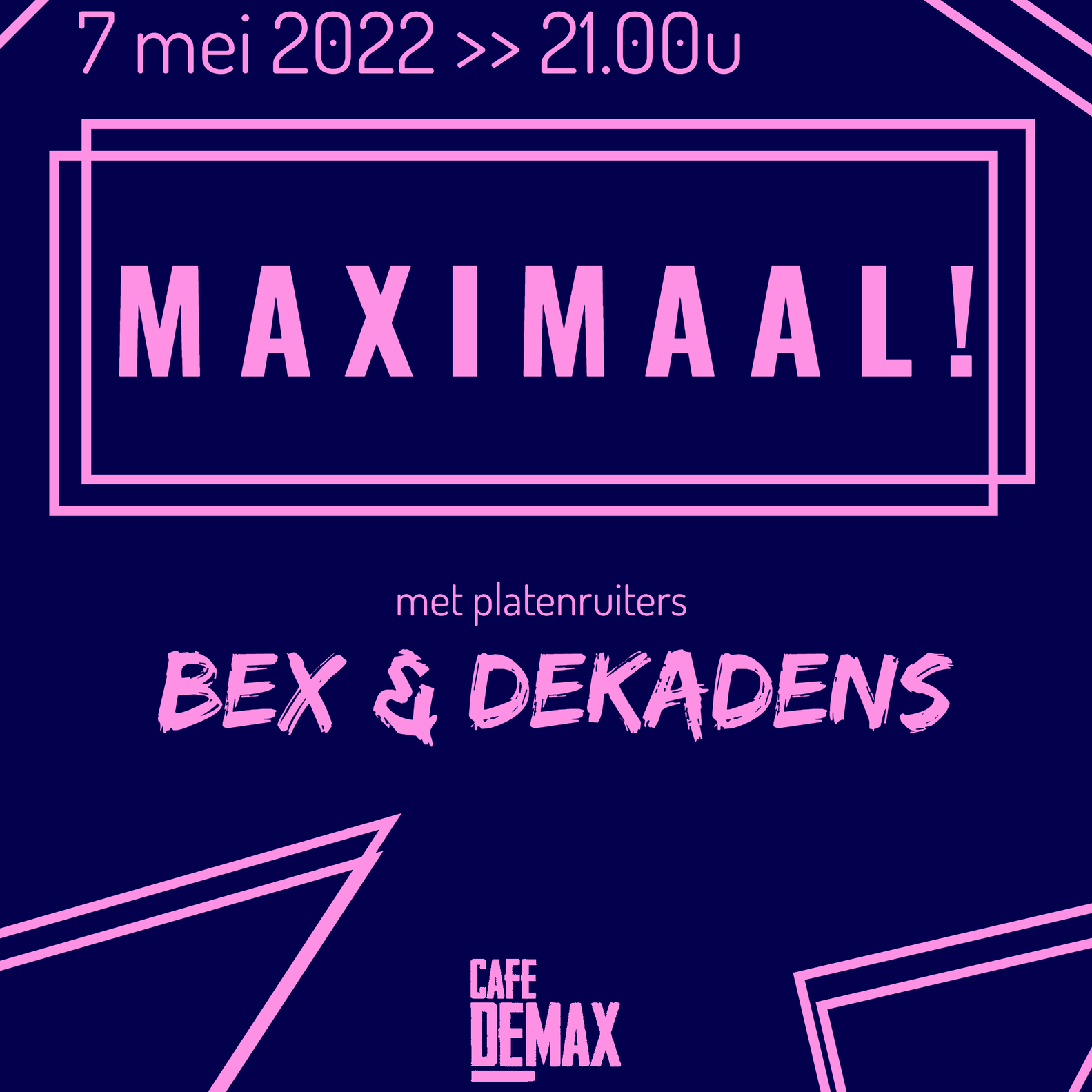Affiche MAXIMAAL in Café De Max