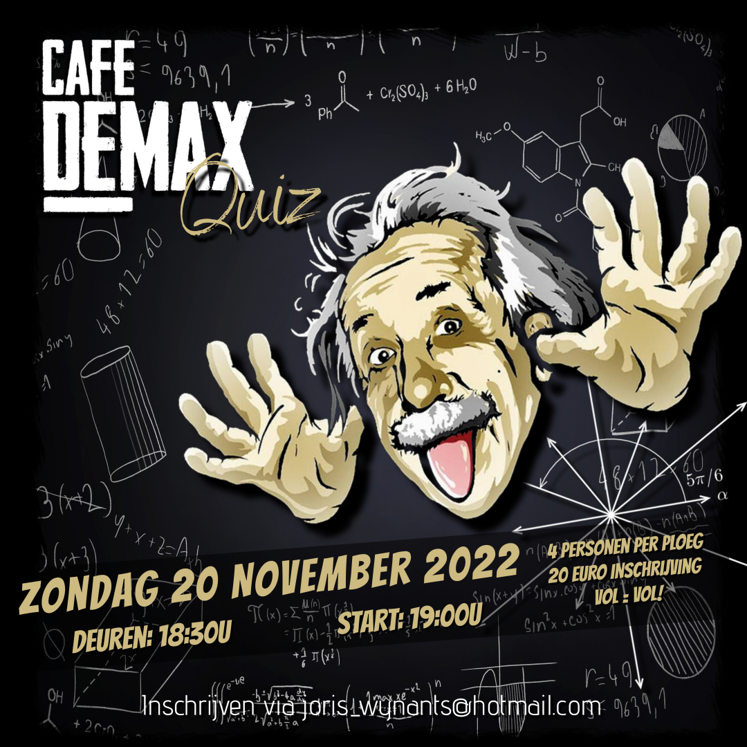 Affiche Max Quiz in Café De Max