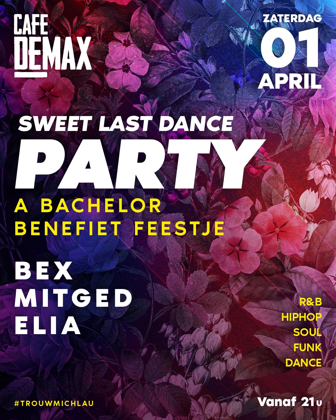 Affiche Sweet Last Dance Party in Café De Max