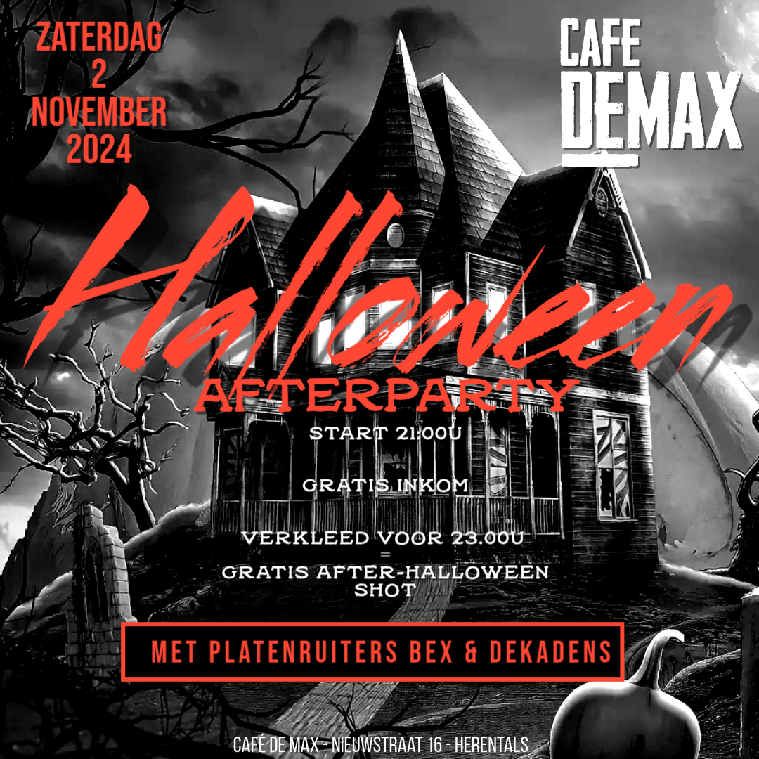 Affiche Halloween Party in Café De Max