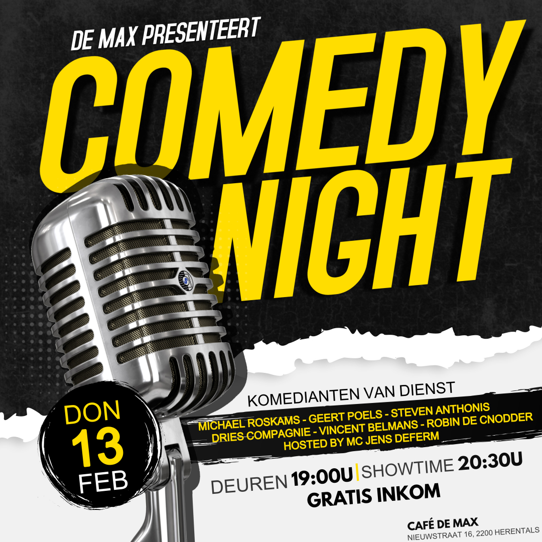 Affiche Comedy Night in Café De Max