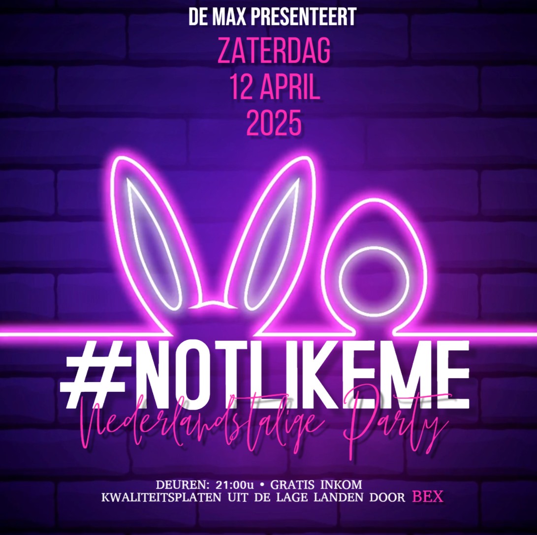 Affiche NOTLIKEME in Café De Max