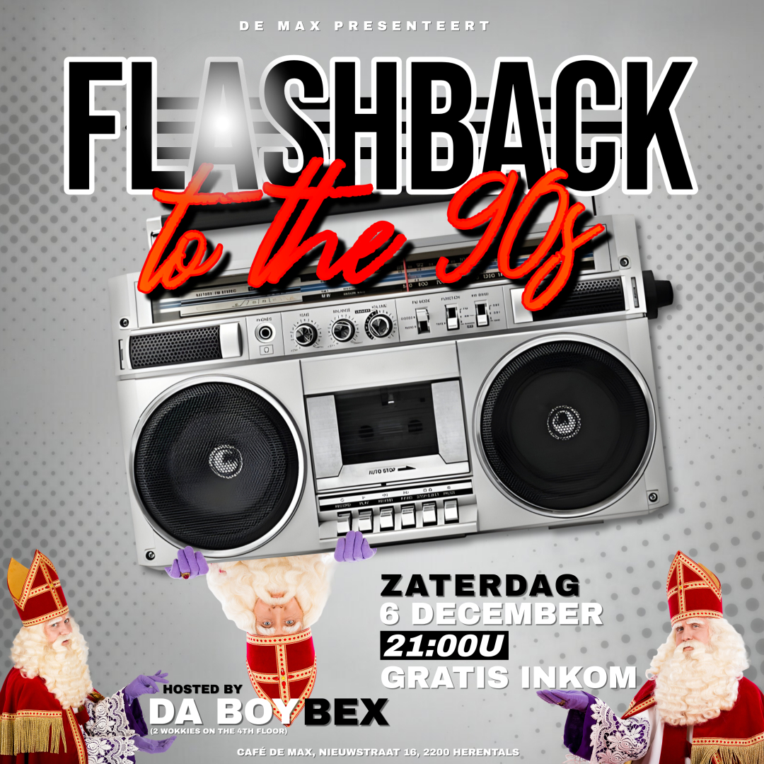 Affiche Back To The 90's in Café De Max