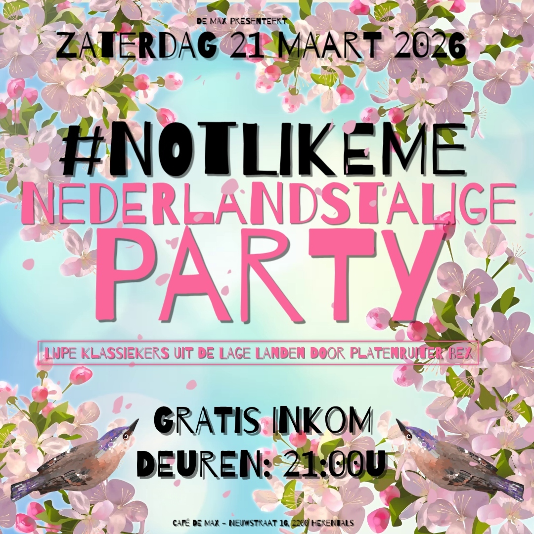 Affiche #NOTLIKEME in Café De Max